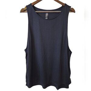 Yogalicious Yoga Workout Running Black Tank XL